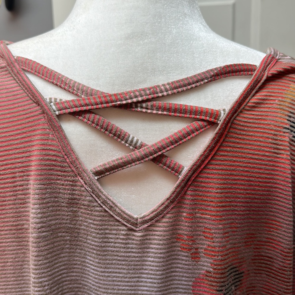 Cj banks 3/4 sleeve top, size 1x - Picture 6 of 12